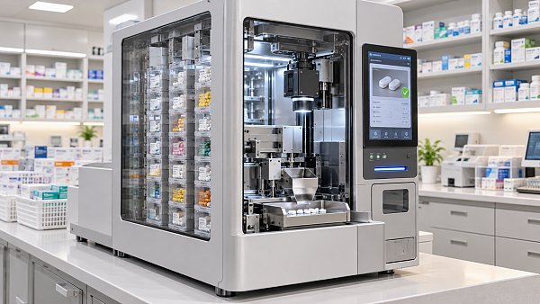 Queue Unveils Robotic Pharmacy Kiosk With Capacity for 340 Medications