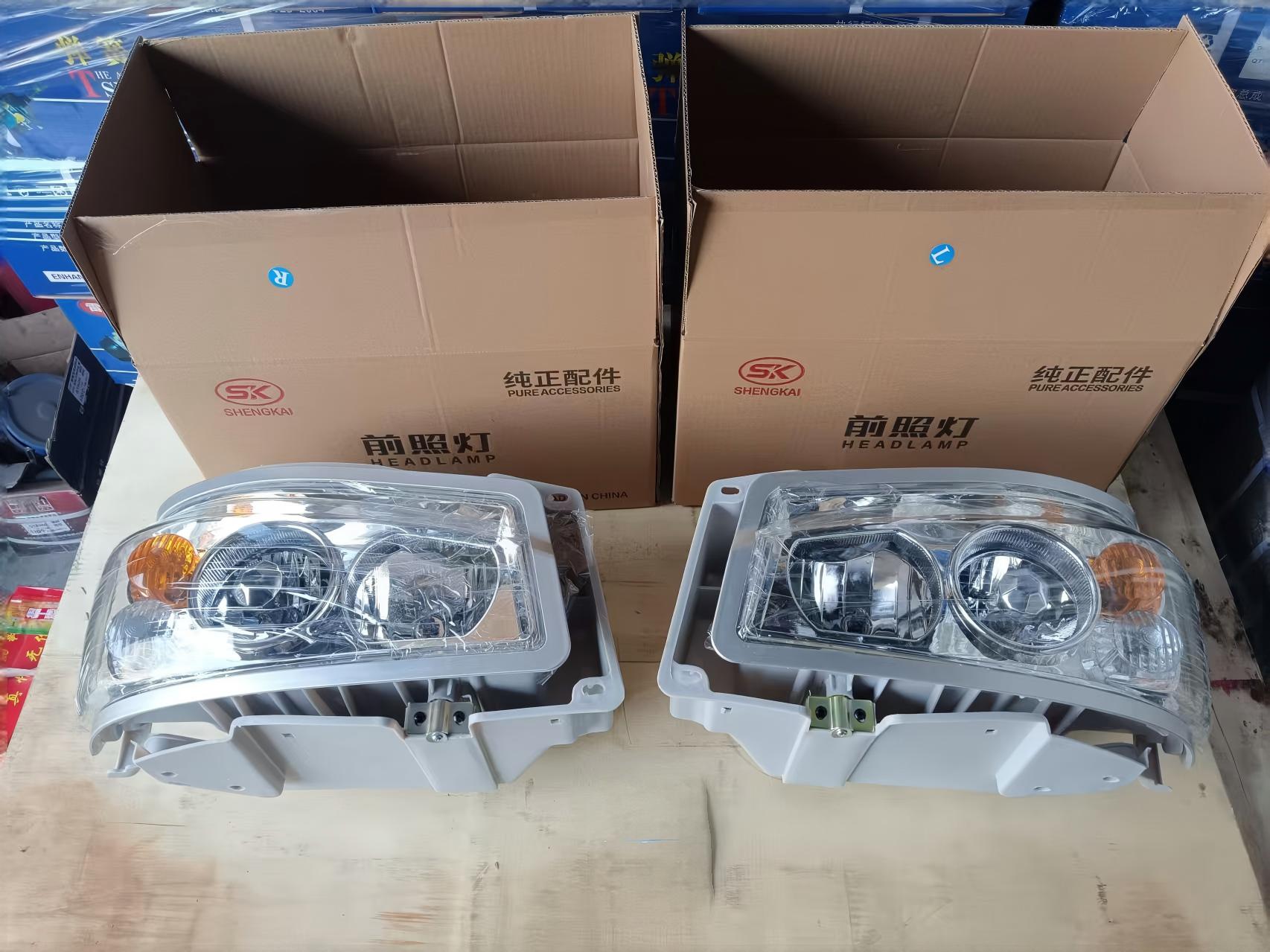 Headlight 371 Grey Shell L WG9719720001 Front Left Headlamp Assembly for SINOTRUK HOWO Truck