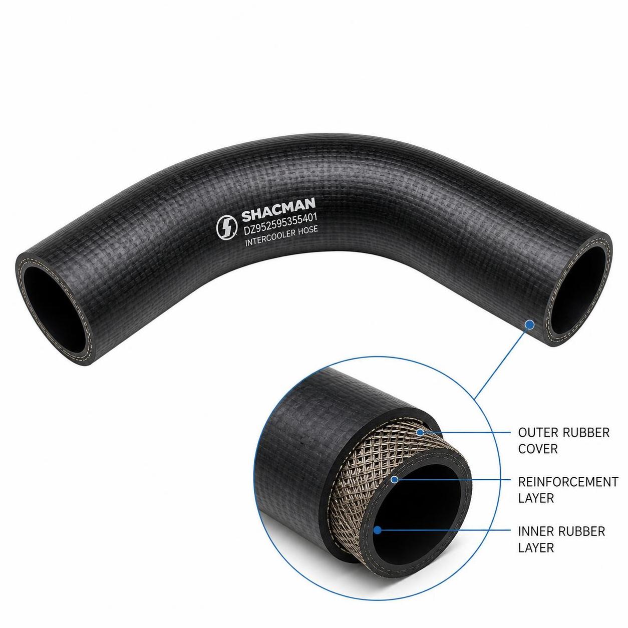 What Quality Checks Should Apply to SHACMAN Intercooler Hose DZ952595355401?