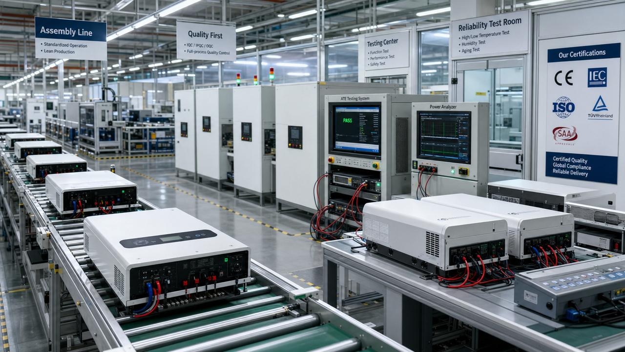 What to Compare in a Solar Inverter OEM Factory Before Ordering