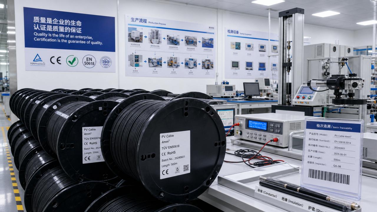 How to Audit a Solar Cable OEM Supplier Before Bulk Orders