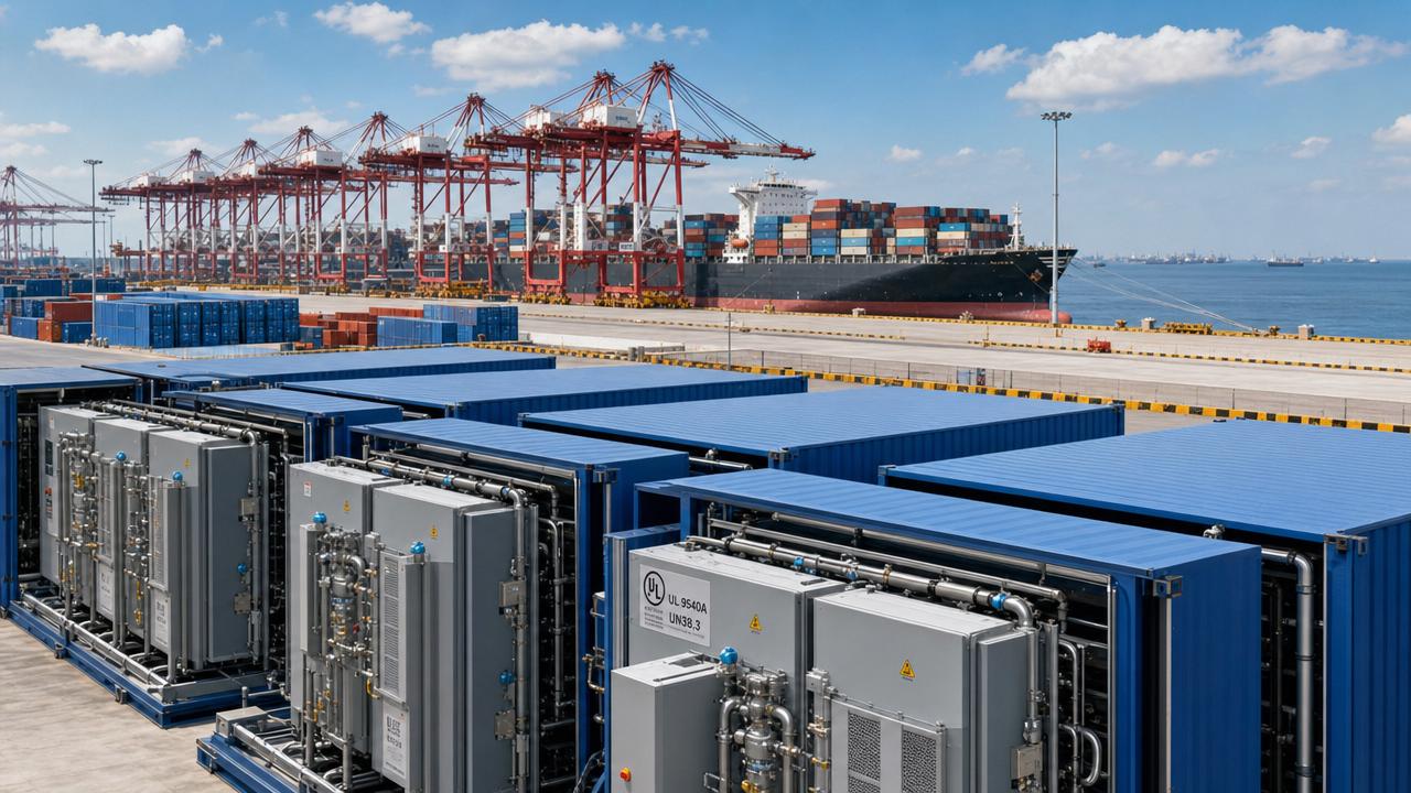 Yangshan Port Launches Green Clearance for Liquid-Cooled BESS