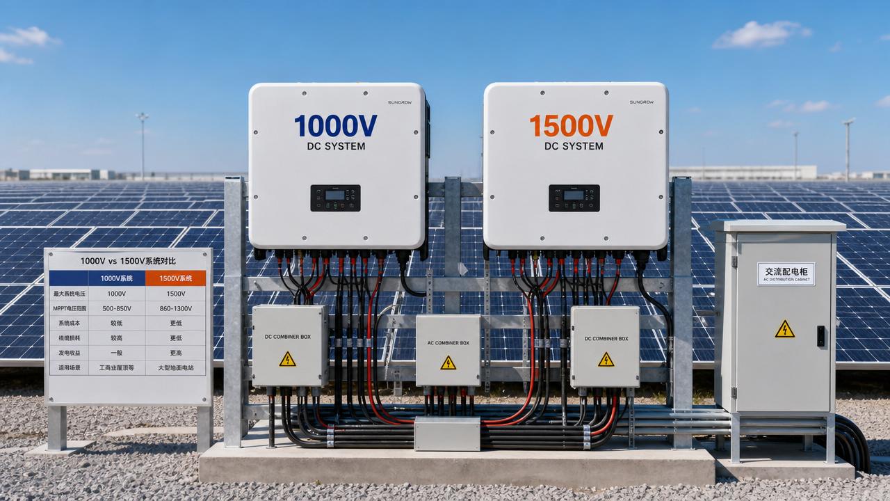 String Inverter Manufacturer Comparison for 1000V and 1500V Systems