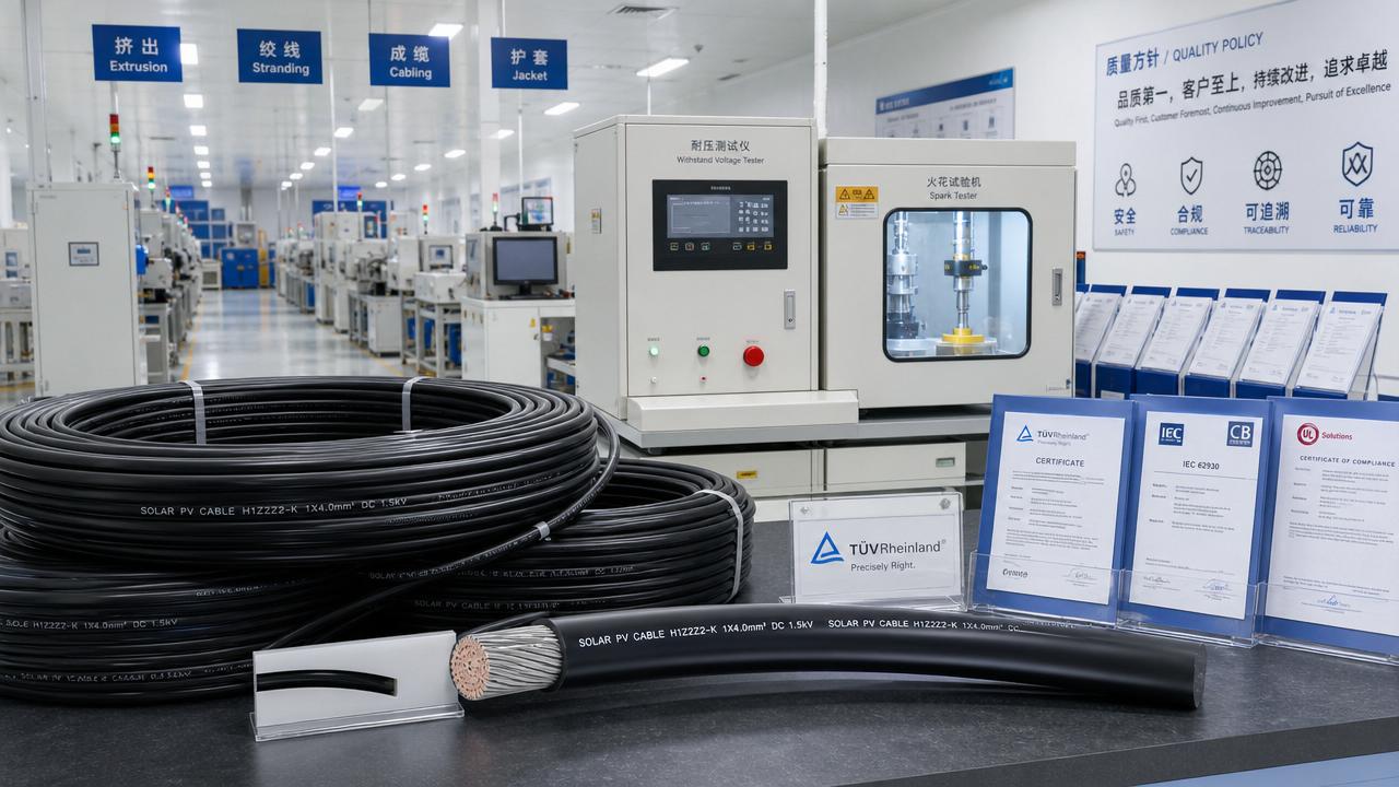 How to Audit a Solar Cable OEM Supplier for Safety and Compliance