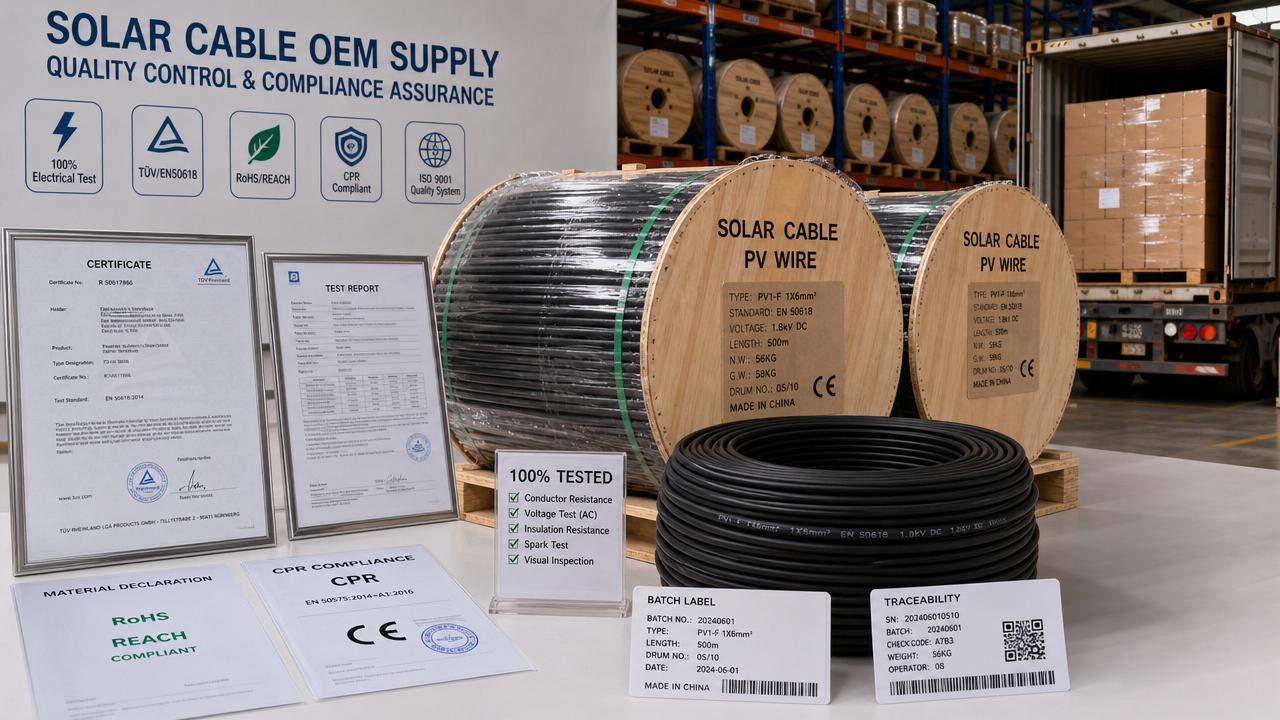 Solar Cable OEM Supplier: Compliance Risks That Delay Delivery Solar Cable OEM Supplier: Compliance Risks That Delay Delivery