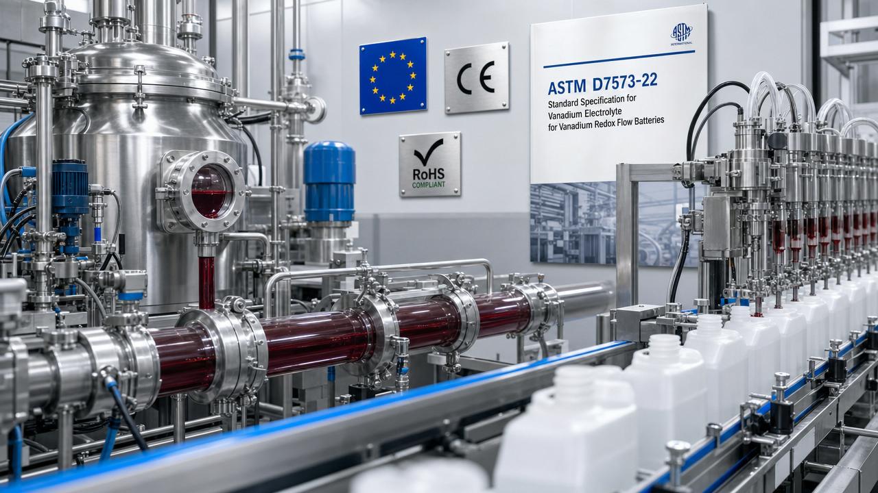 China's May Lithium Battery Output Hits Record; Vanadium Flow Battery Electrolyte Export Window Opens