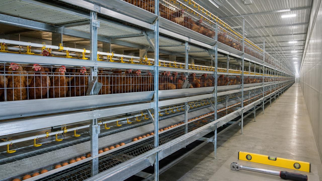 Semi Automatic H Type Layer Chicken Cage: Load and Maintenance Checks