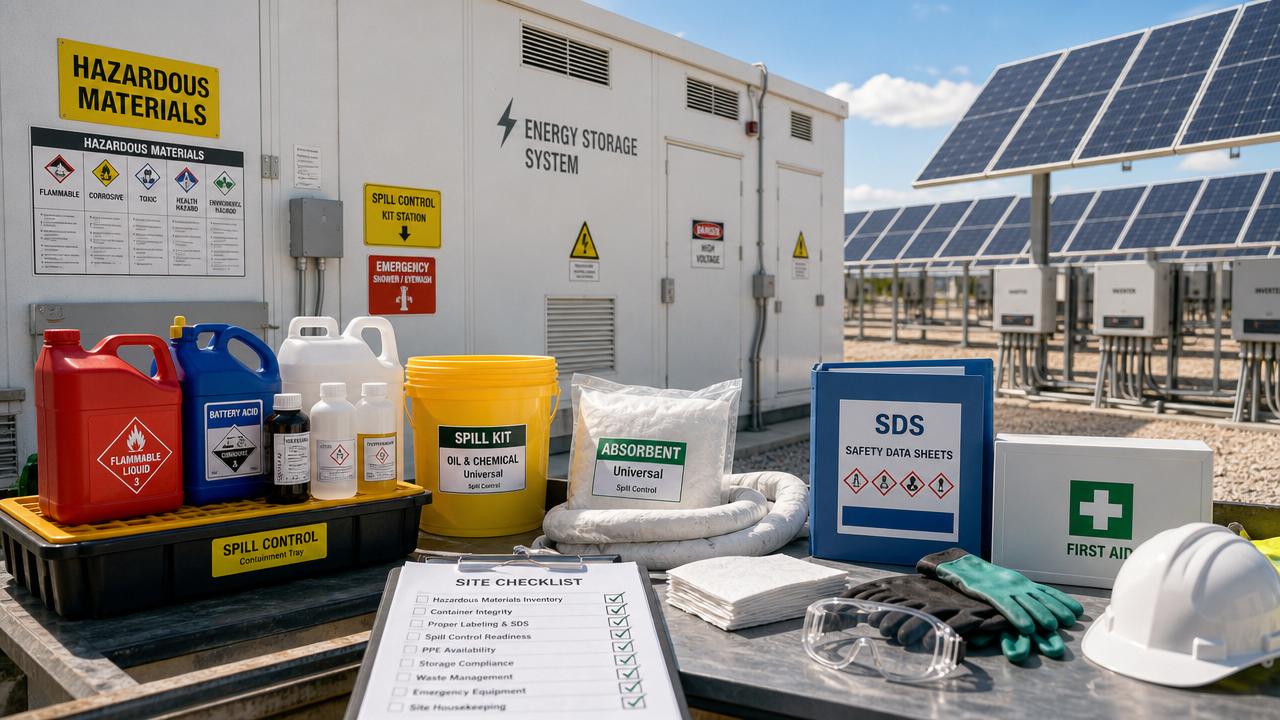 Chemical Safety Checklist for Handling Hazardous Materials on Site