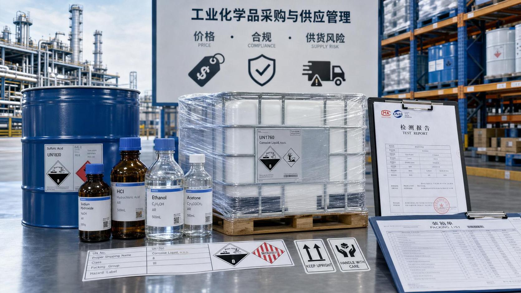 Industrial Chemicals Sourcing: How to Balance Price, Compliance, and Supply Risk