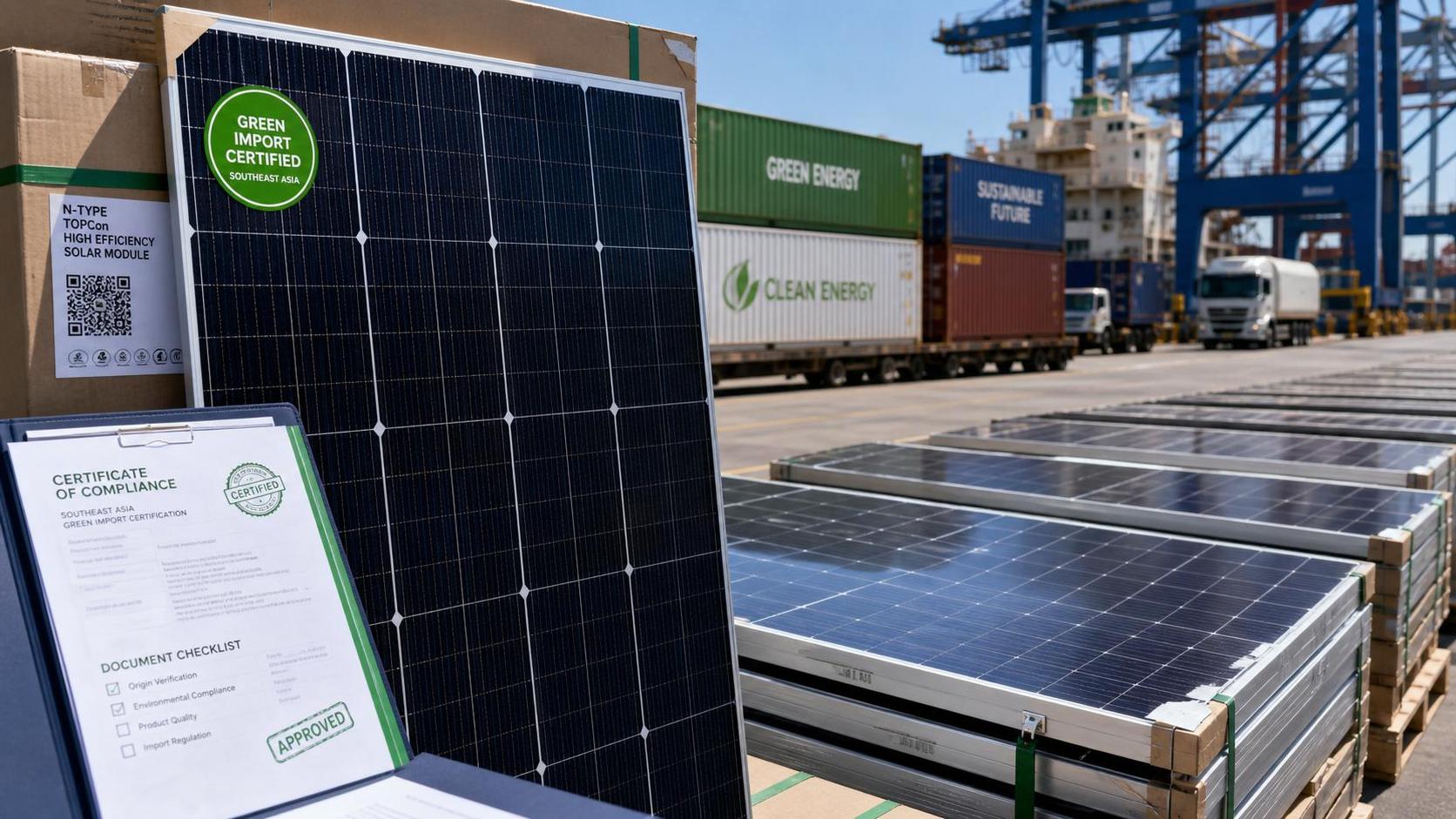 ASEAN Launches Green Import Framework for N-Type PV Modules