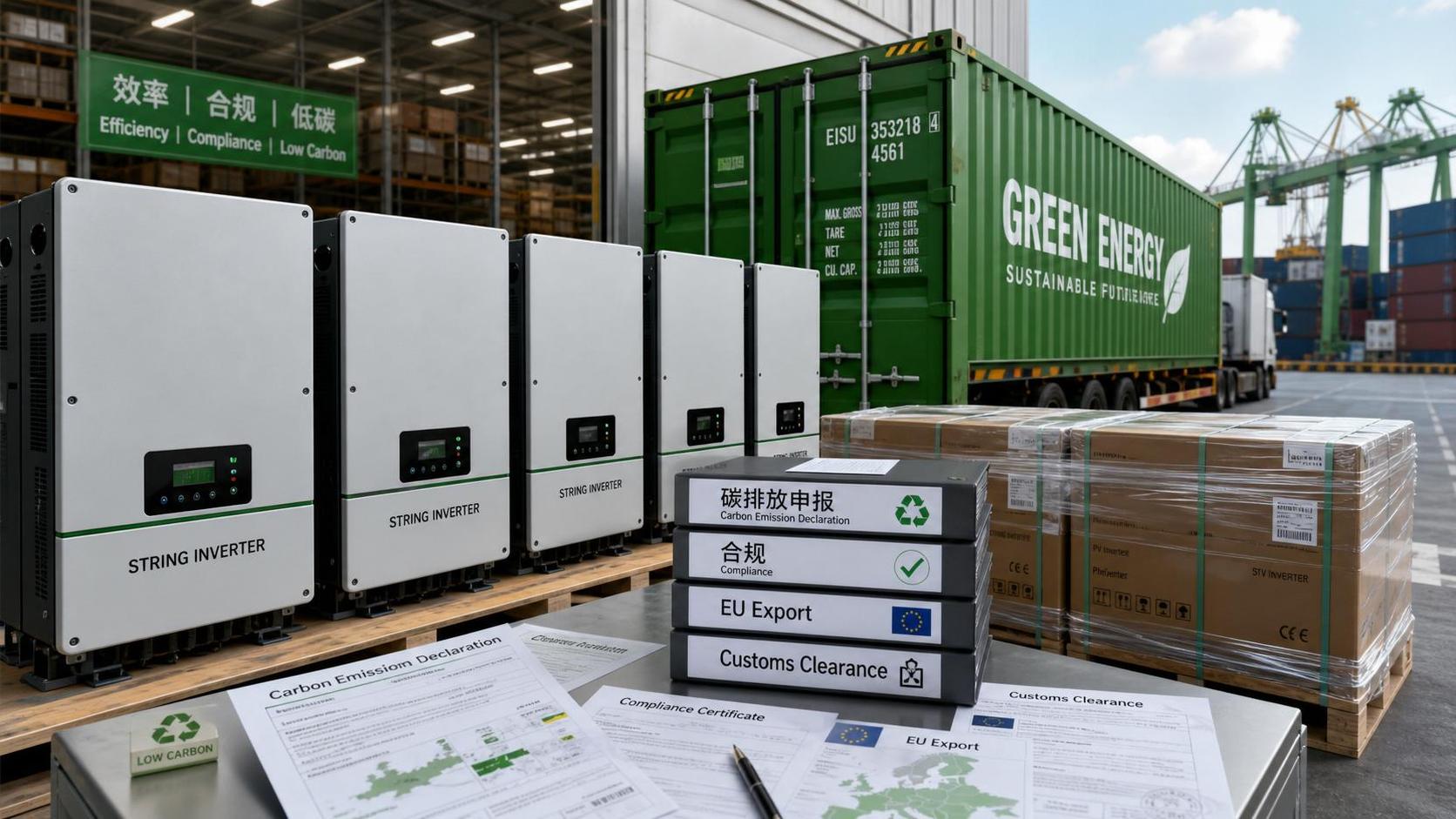 EU Rule Takes Effect: Carbon Declarations Required for String Inverter Exports