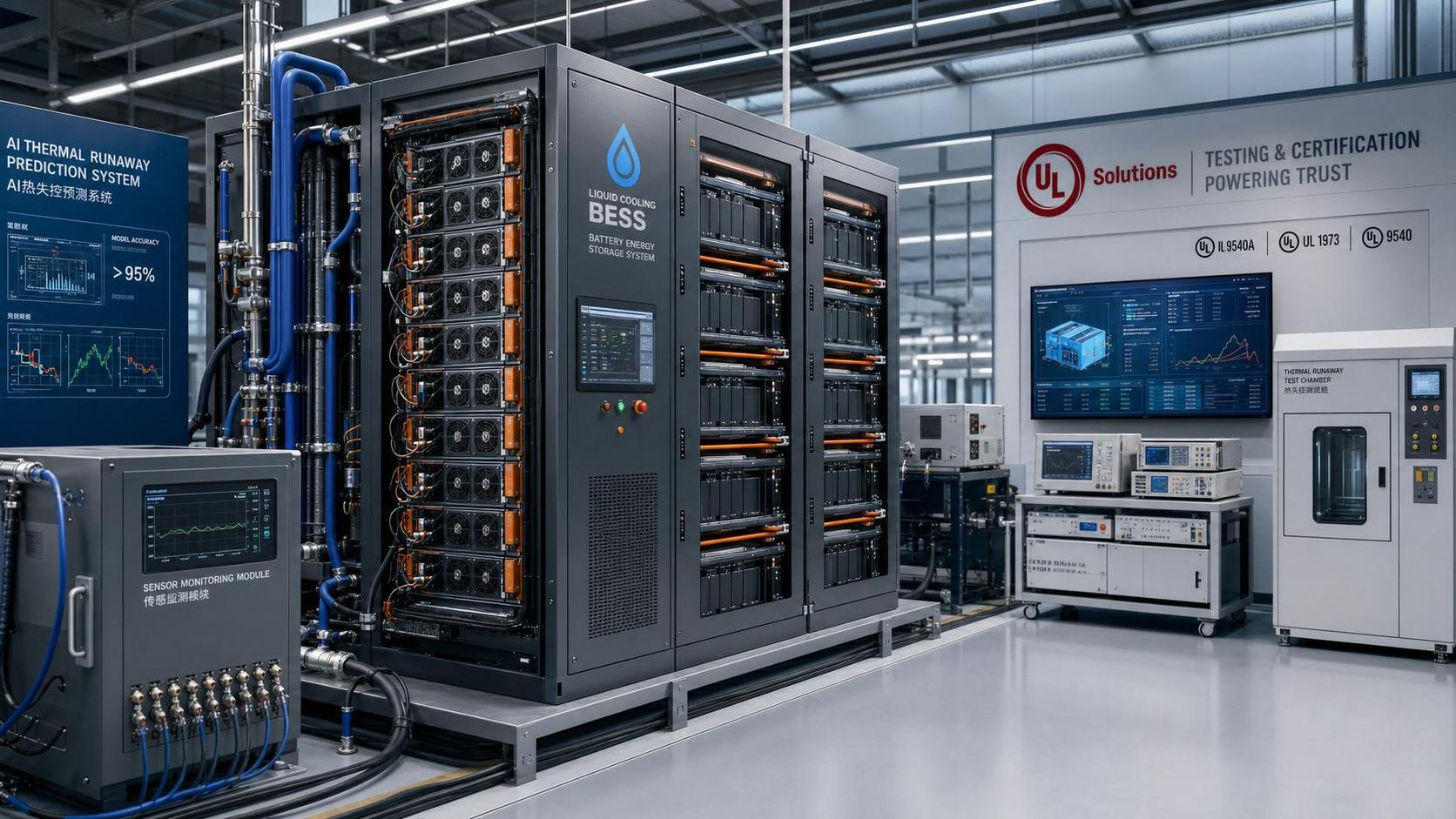 UL 1973 Update Adds AI Thermal Prediction for Liquid-Cooled BESS