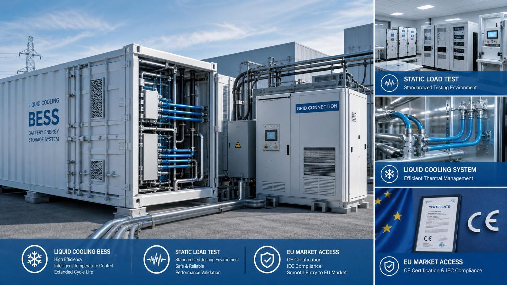 EU Draft Rule Ties Liquid-Cooled BESS Access to Static Load Test