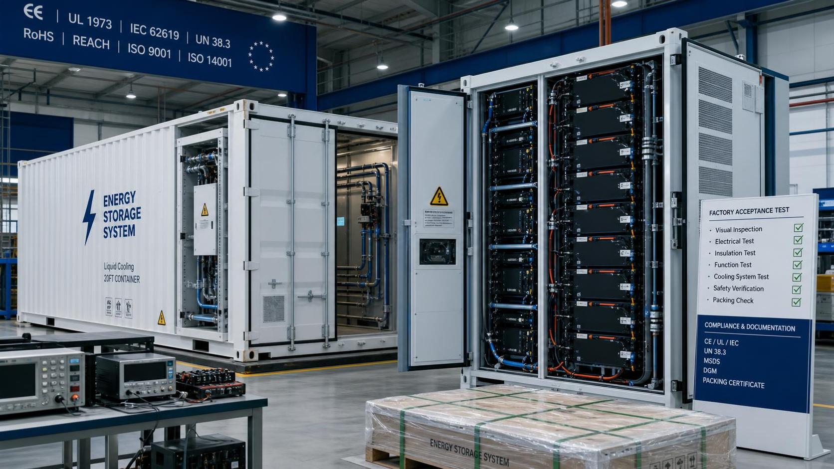 EU Sets EN 50704-3:2026 Rule for Imported Liquid-Cooled BESS