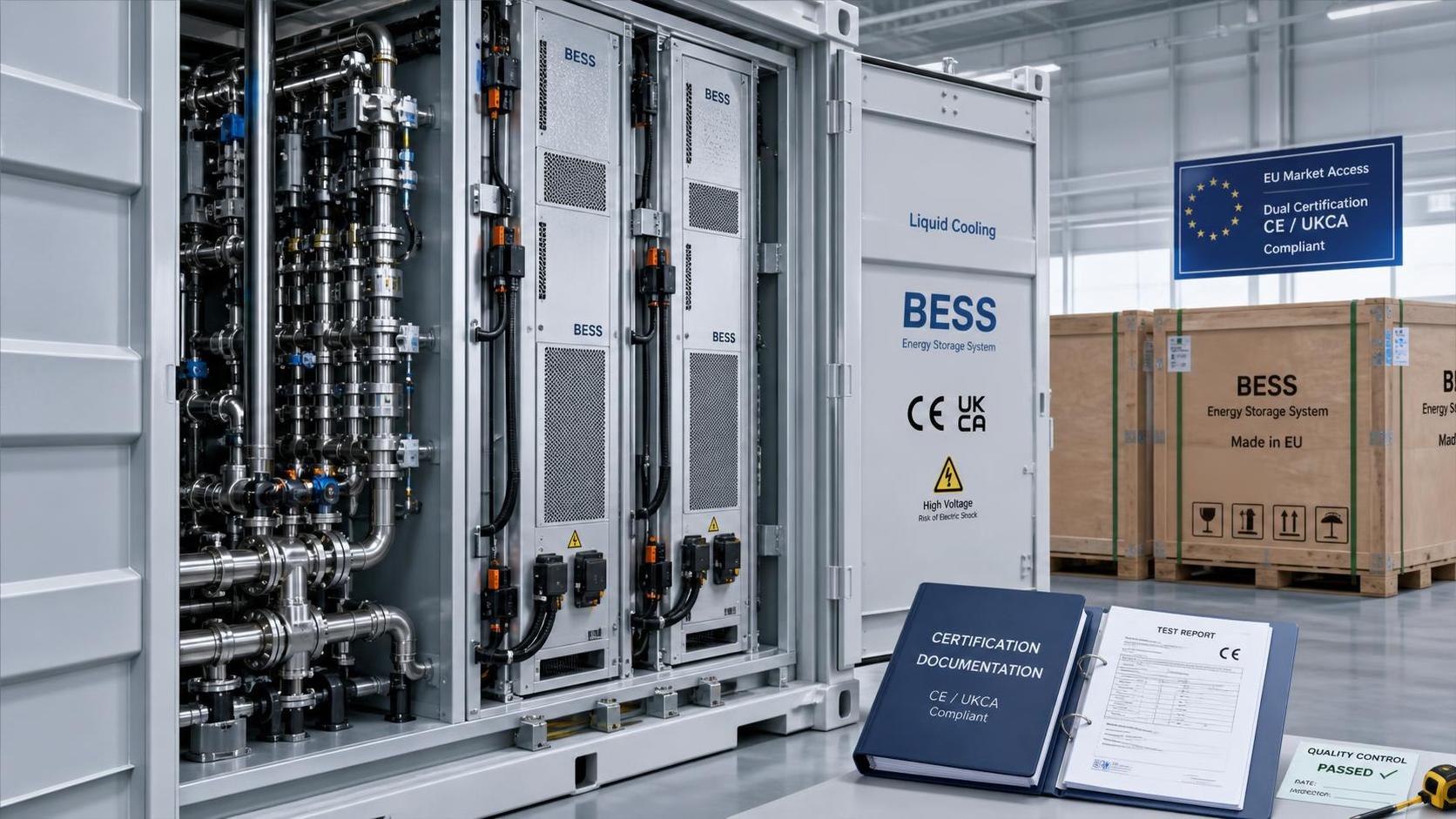 EU Sets Dual Certification Rule for Liquid-Cooled BESS