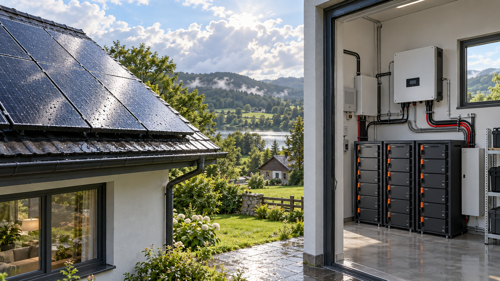 How much battery backup does an off-grid solar system need?