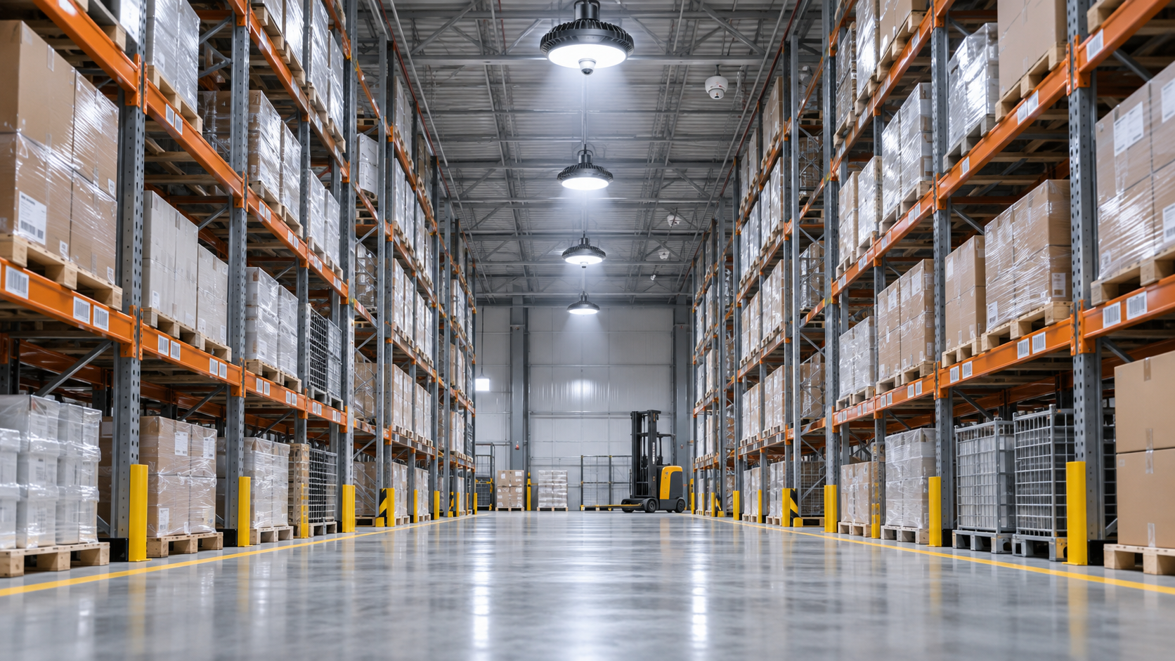 Can commercial LED lighting reduce warehouse energy use without dim aisles?