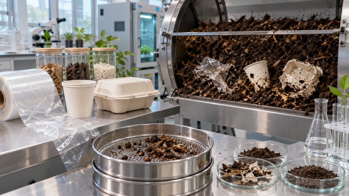 How to verify whether biodegradable polymers meet compostability standards