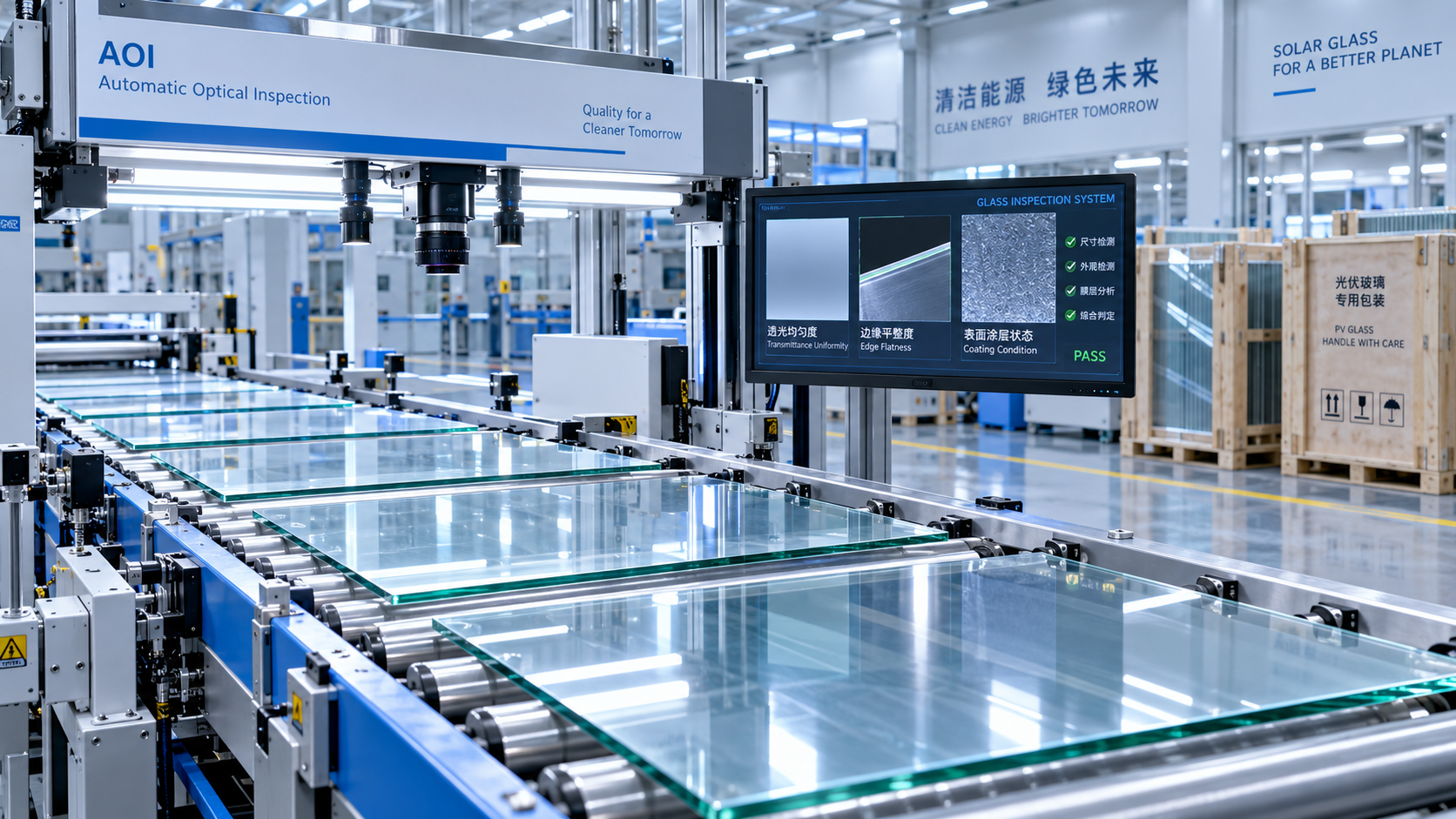 What quality checks should a solar glass factory meet before supply approval?