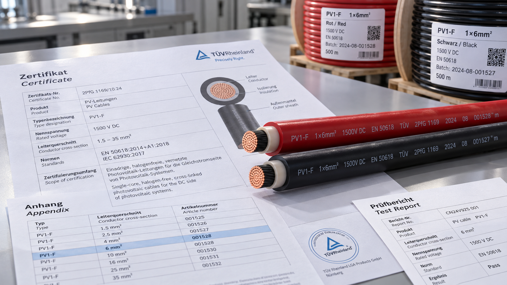 How to verify TÜV certificates from a solar cable OEM supplier