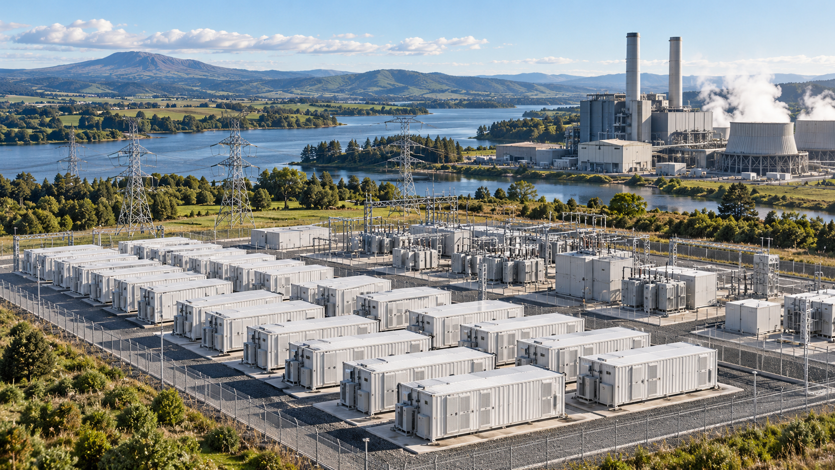 Genesis Energy Commissions 200 MWh Battery Storage System at New Zealand’s Largest Power Station