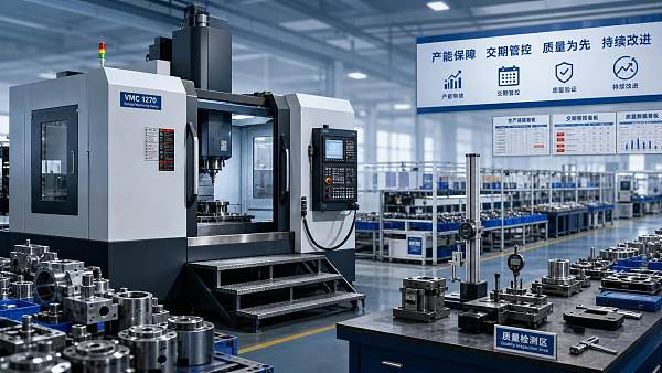 A vertical machining center factory check that prevents delays