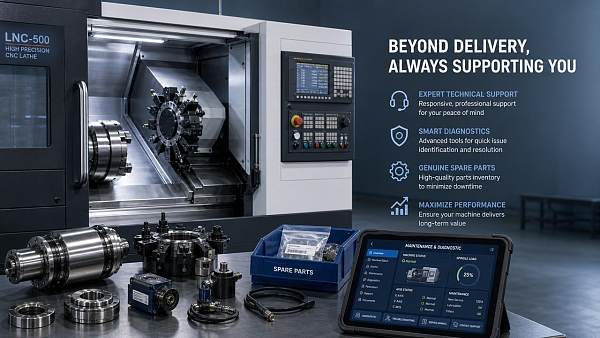 Why CNC lathe manufacturer support matters after delivery