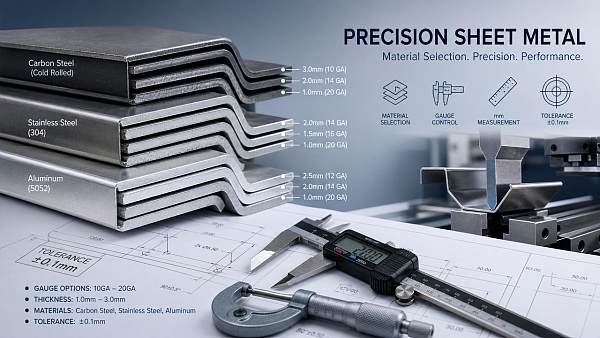 Sheet Metal Thickness Explained: Gauge vs mm, Tolerance, and Material Selection