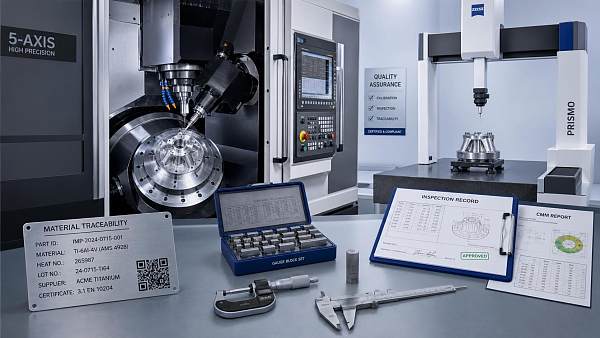 5-axis machining manufacturer quality checks for tight-tolerance parts