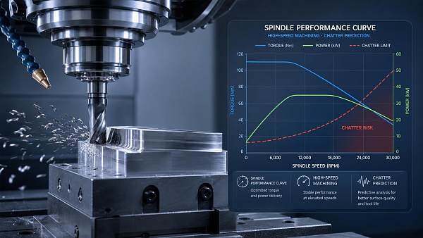 How CNC spindle performance curves help predict chatter at high speed