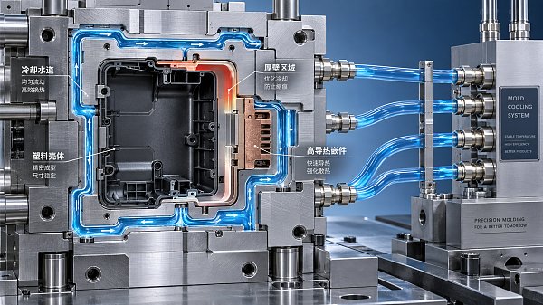 How mold design choices affect cooling time in injection molding