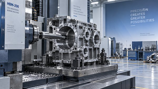 When a horizontal boring machine improves accuracy in large metal parts