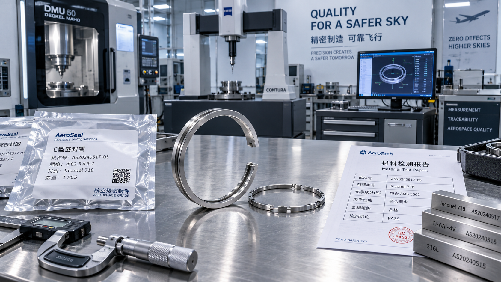 When aerospace metal traceability certification is required for seals