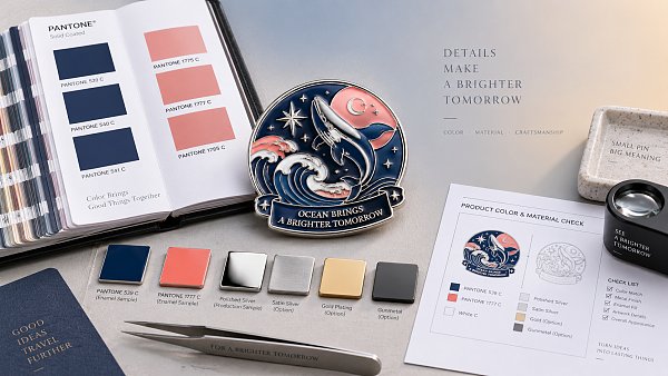 How to check color accuracy before approving custom enamel pins