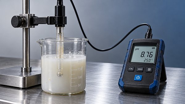 Why do pH meters give unstable readings in metalworking coolants?