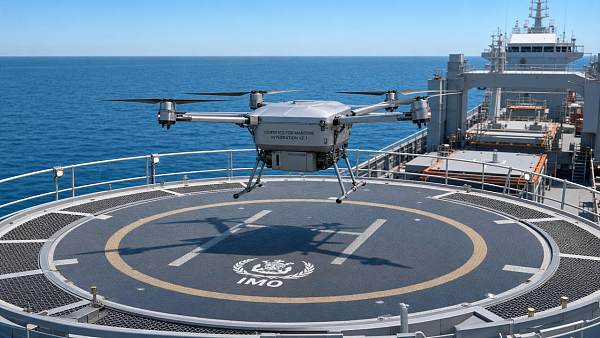 IMO Approves Cargo Drone Shipboard Landing Standard