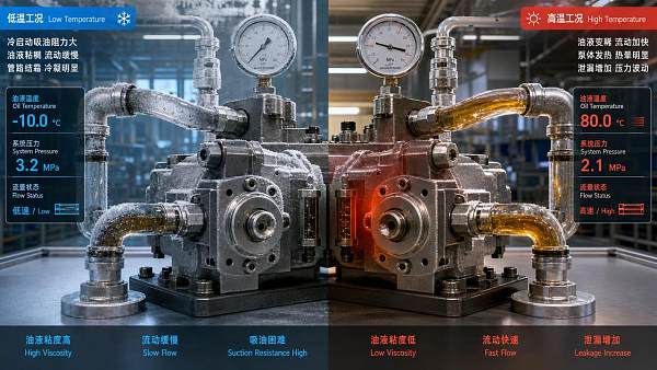Oil Viscosity Effect on Pump Performance Across Cold and Hot Starts