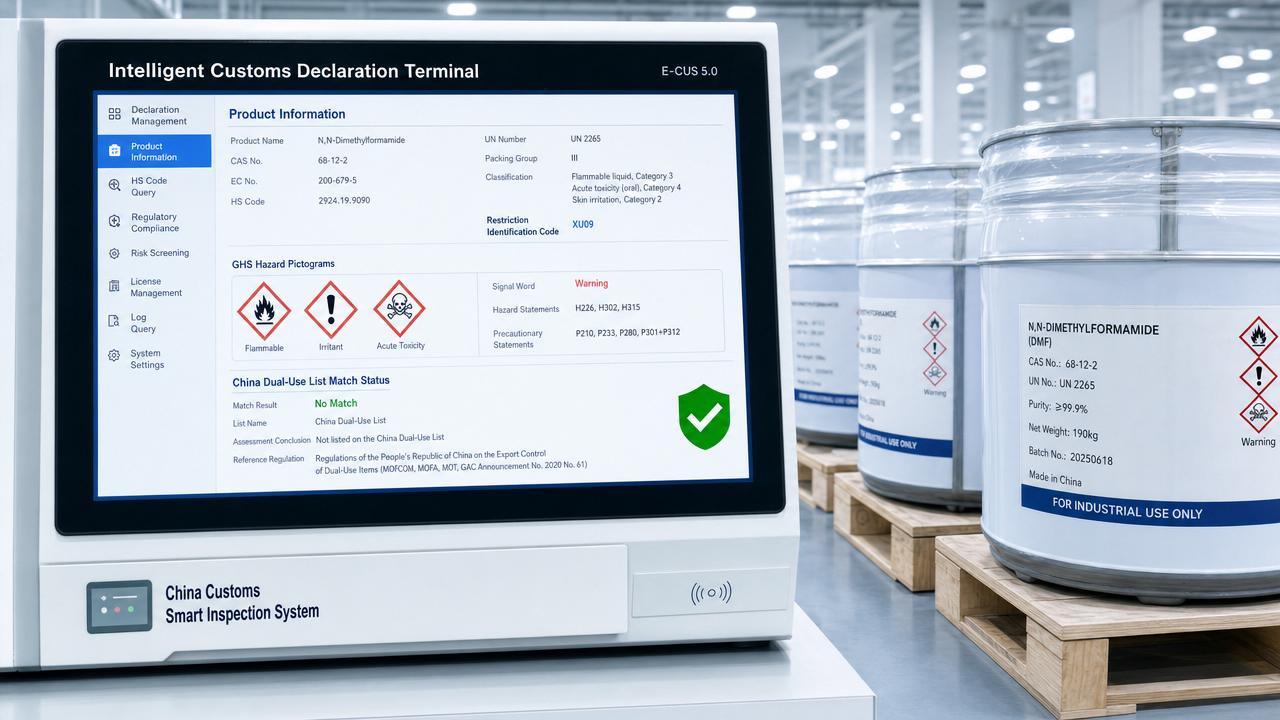 China Customs Adds 'Restriction ID' for E-Grade Chem Exports
