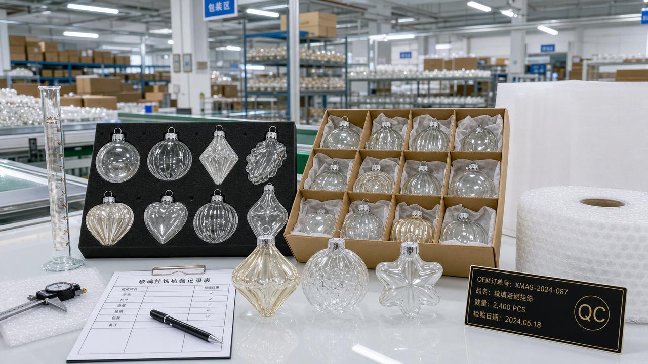 How to Evaluate Glass Christmas Ornaments OEM for Quality and Lead Time
