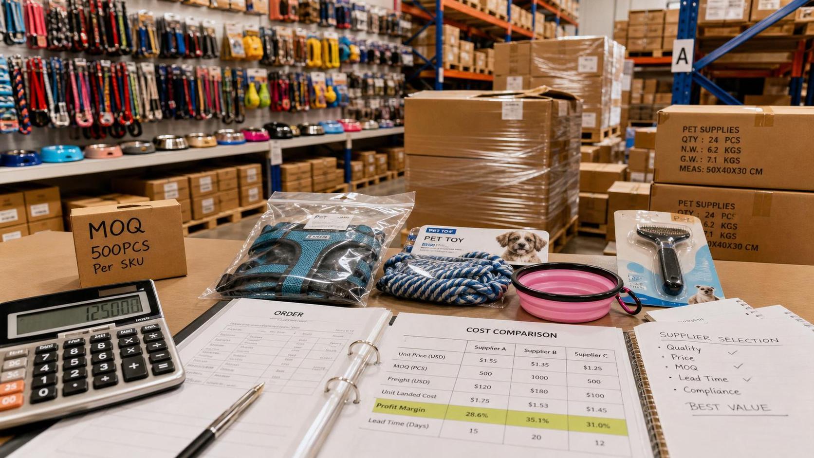 Pet Wholesale Pricing: MOQ, Margin, and Supplier Trade-Offs