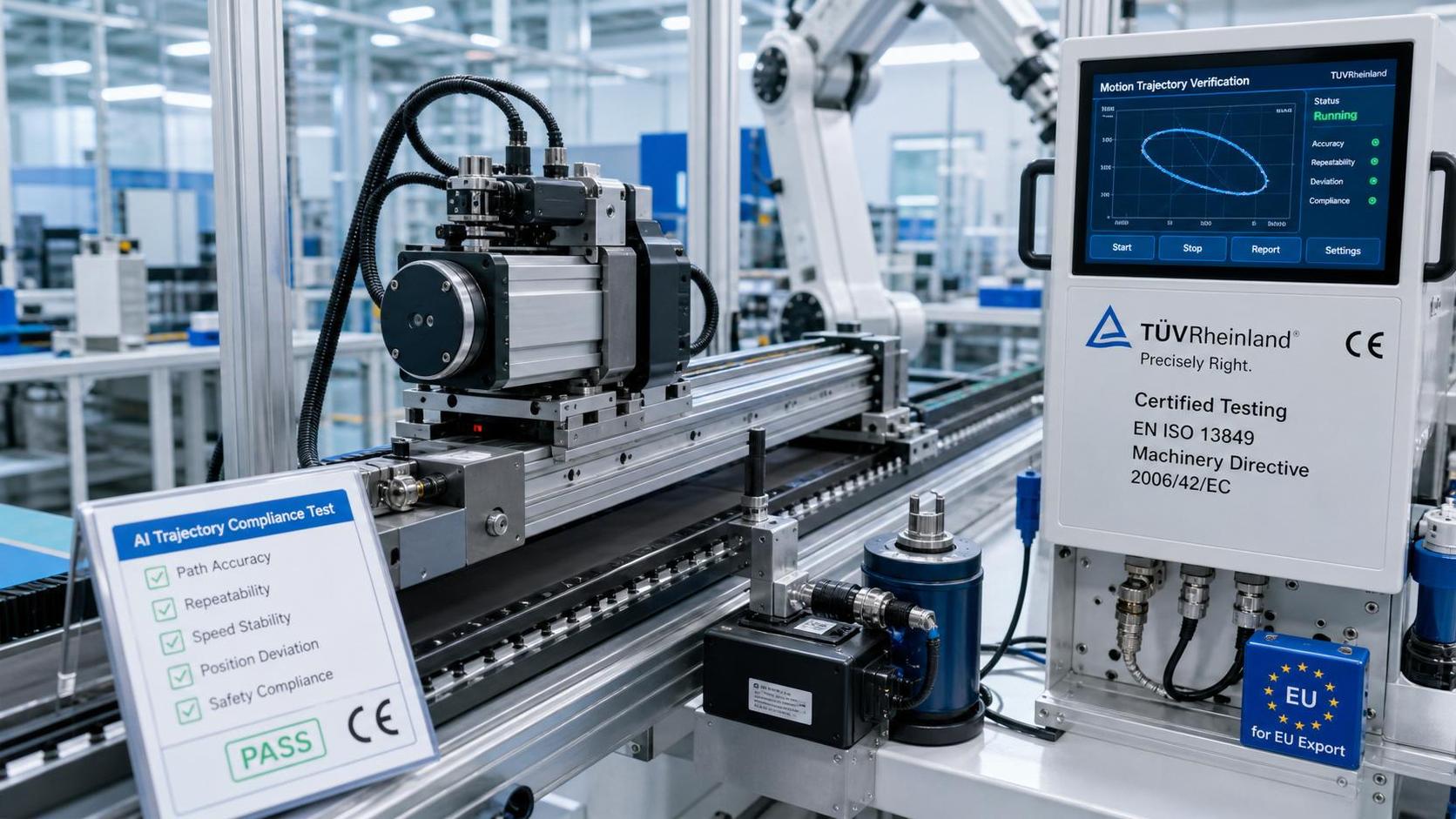 TUV Rheinland Adds AI Trajectory Checks for Servo Actuators