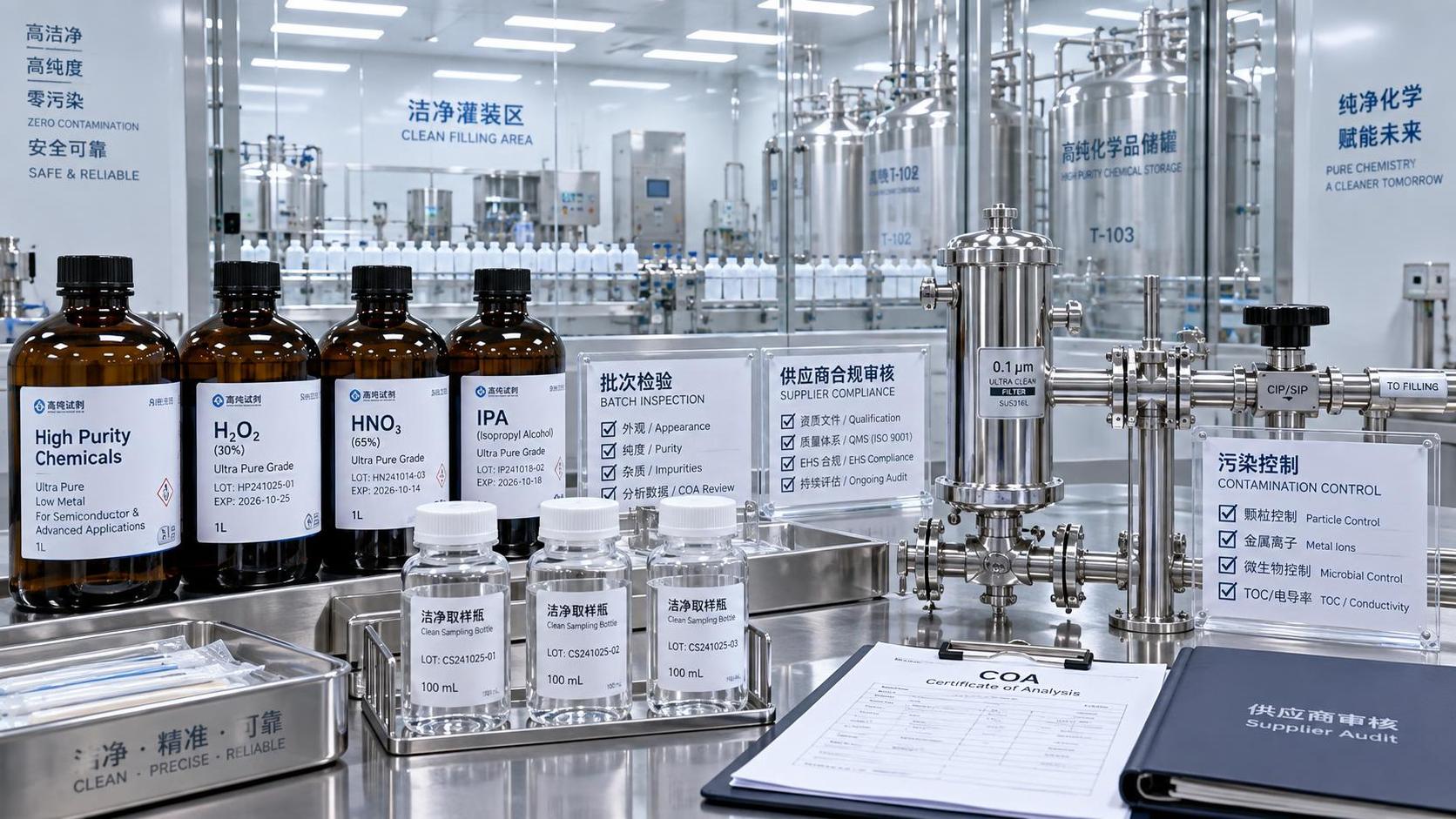 How to verify high purity chemicals compliance before supplier approval