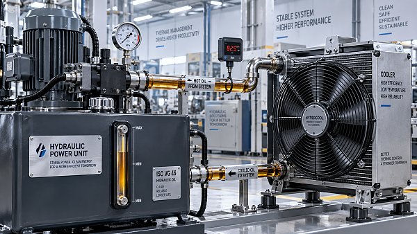 How to calculate hydraulic oil cooler sizing for peak heat load