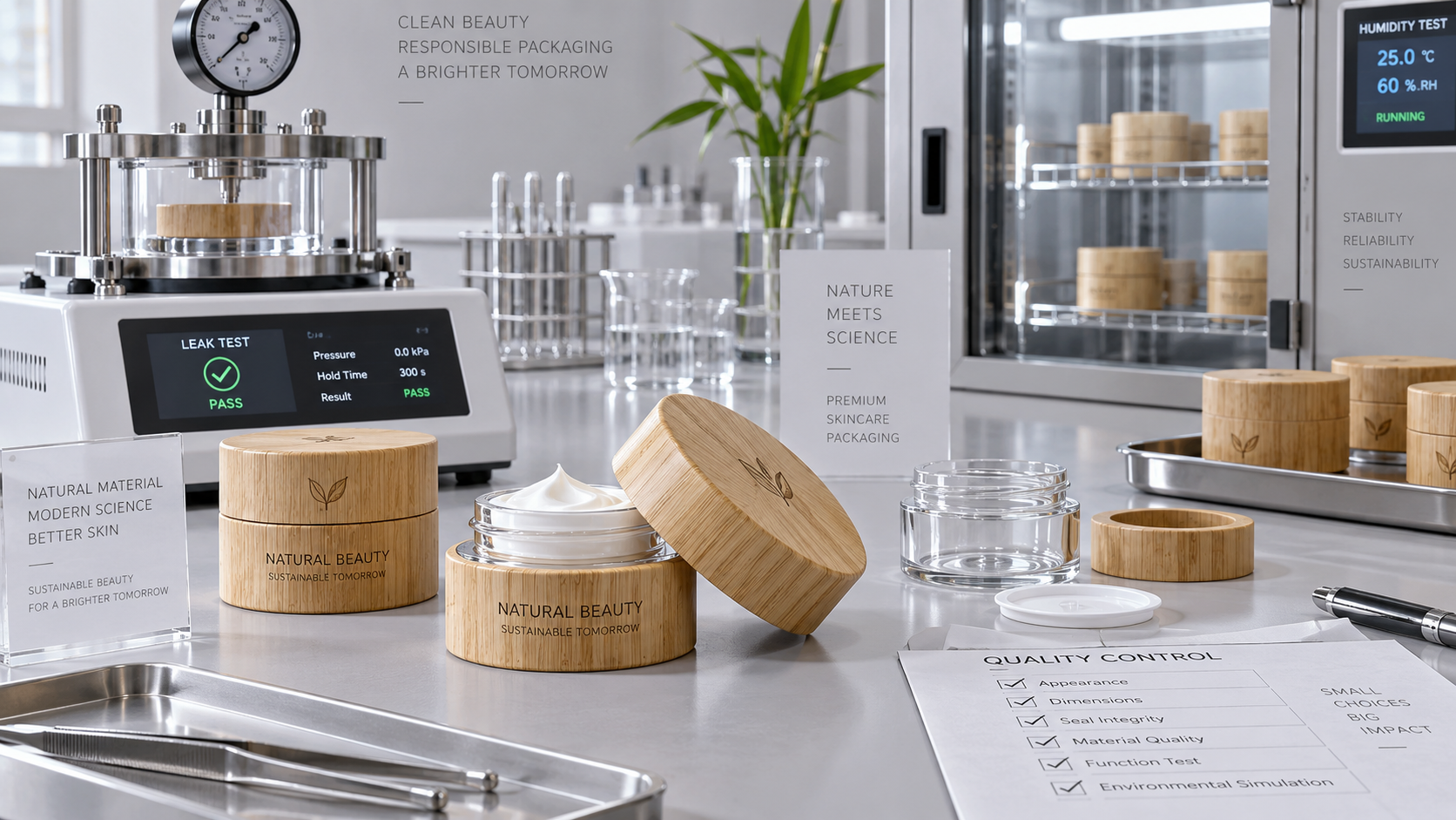 When does bamboo cosmetic packaging make sense for skincare brands?