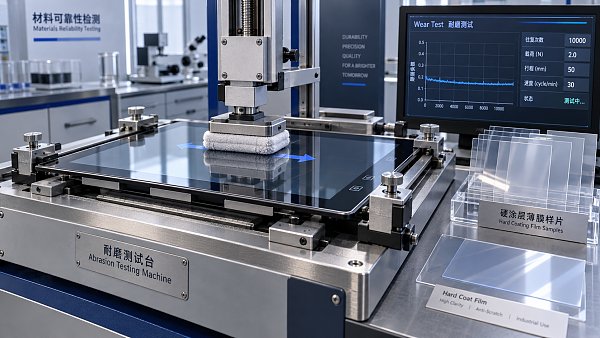 Do hardcoated films resist scratches on HMIs and smart surfaces?