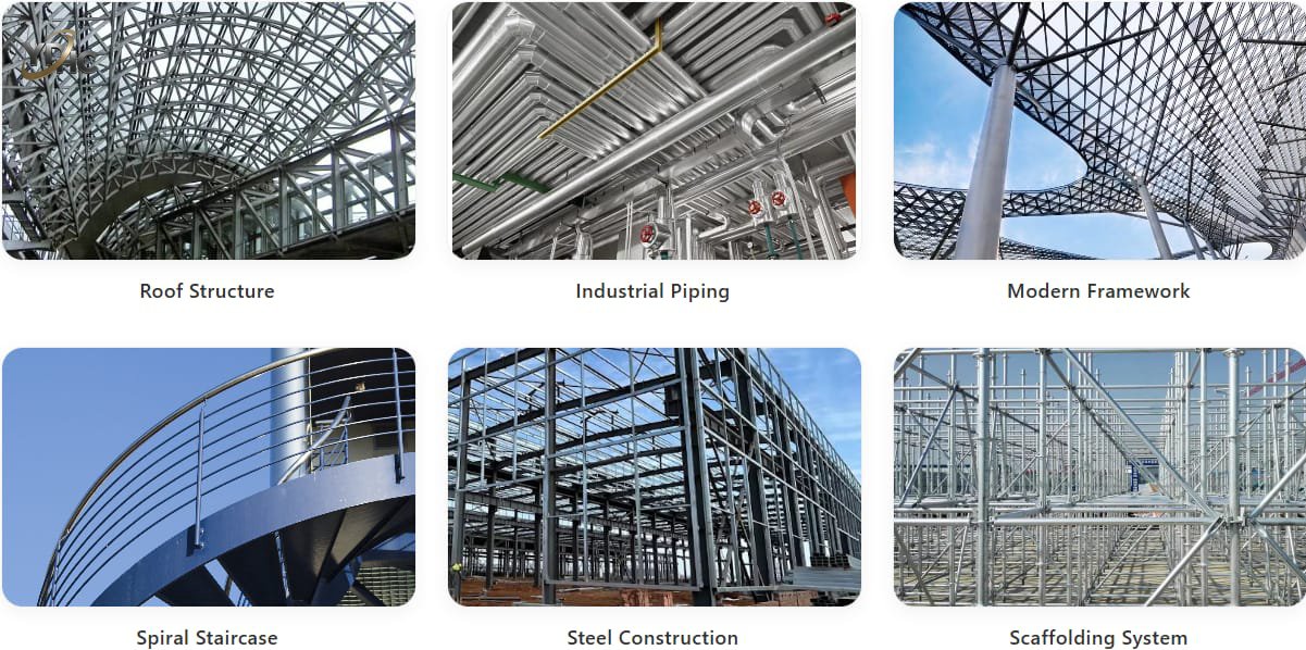 G550 Galvanized Steel Round Pipe
