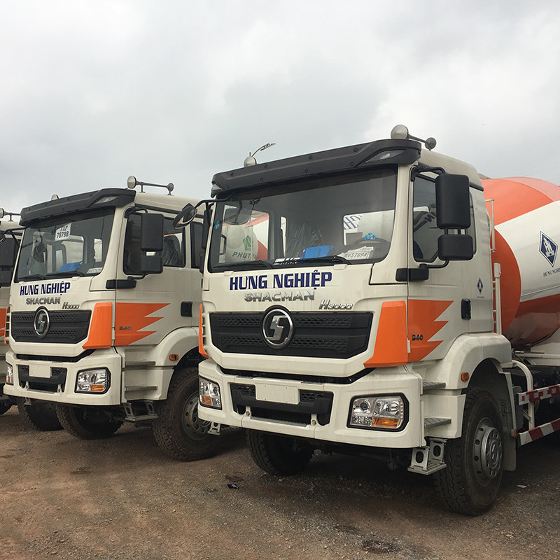 3 Camión mezclador Shacman Delong 6X4 usado de 10 ruedas