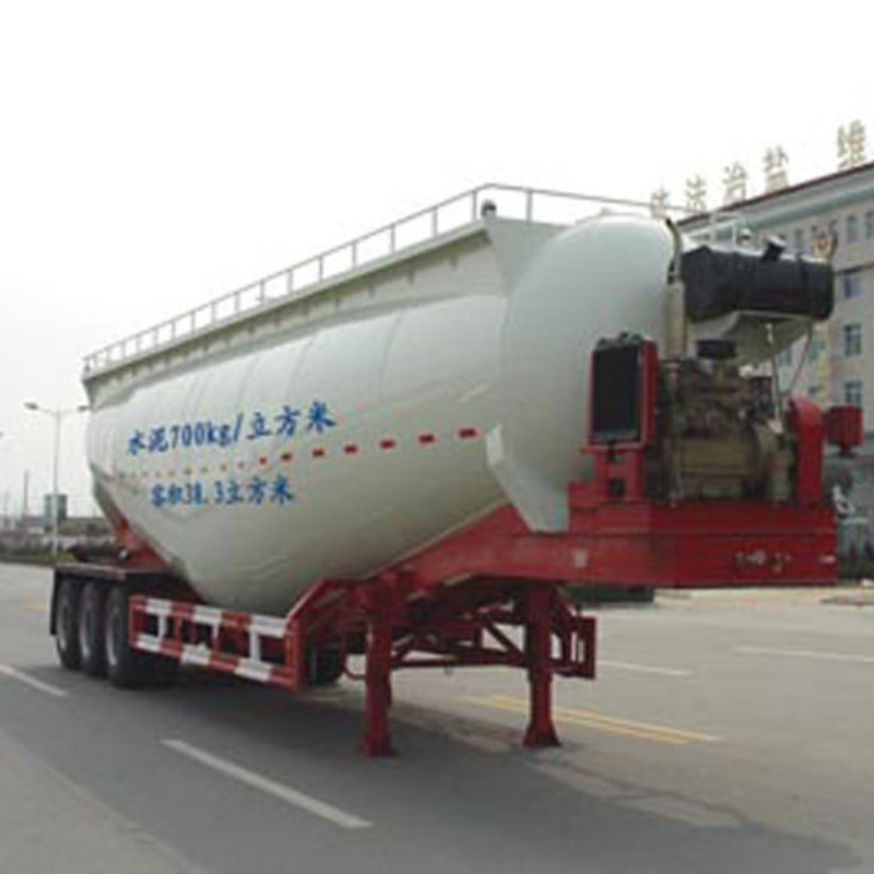 Semirremolque para transporte de materiales en polvo usado CIMC Huajun Serie 38 Square