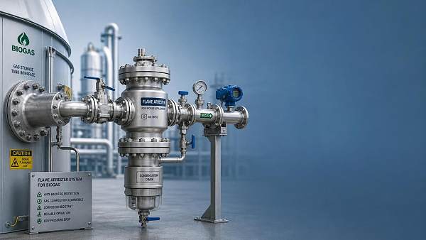 How to Choose a Flame Arrestor for Biogas Based on Flow Rate and Gas Composition