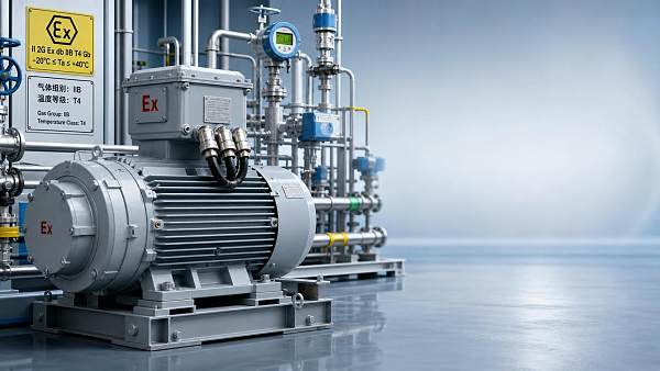 How to match explosion proof motor temperature class to gas group risk